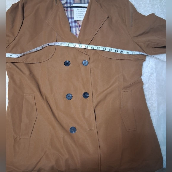 Tan Women's Trench Coat - Picture 6 of 7